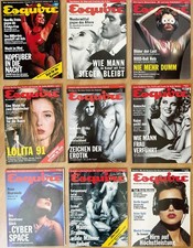 9 Zeitschriften ESQUIRE 1991
