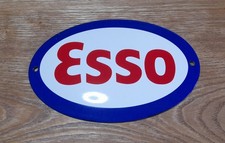 Esso Oval Porzellan Tür