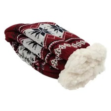 Herren Socken Winter Warm Flauschig Fleece Plüsch Weich Thermo Rutschfest Schlaf