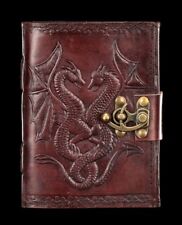 Leder Notizbuch mit Drachen