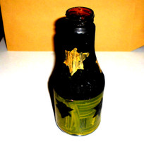 22 cm Hoch Blumenvase Mit Sterne Dekorativ Handbemalt Glas Zylinder Vase