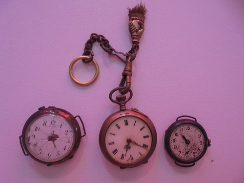 Alte taschenuhr silber - ,