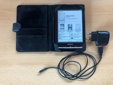 Sony PRS-T1 eBook Reader voll funktionsfähig / WLAN / 6 Zoll / schwarz mit Case