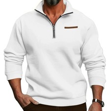 Herren Pullover mit Stehkragen