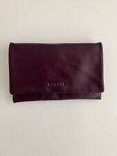 Roeckl Clutch/ Abendtasche/Pouch/Handtascheecht Leder Burgendy rot/Pflaume Farbe