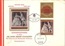 Ersttagsbrief Österreich MiNr. 1300 «100 Jahre Wiener Staatsoper»