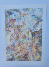 Bernard Schultze Art Zanders ’80 typografisches Blatt auf Transparentpapier