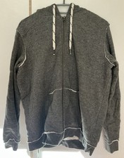 dunkelgraue Sweatjacke mit