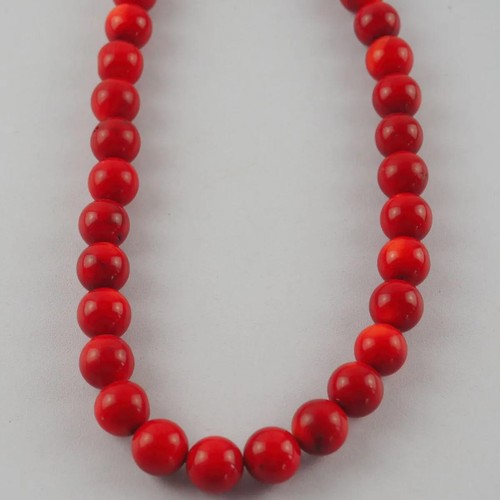 Vintage korallenkette rot - vintage,