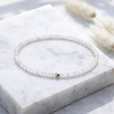 Mondstein Armband facettiert