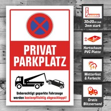 Schild Privatparkplatz Parken