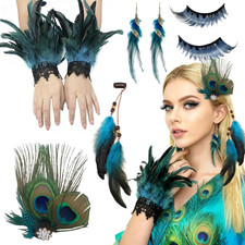 Pfau Kostüm Damen,Pfauenfeder