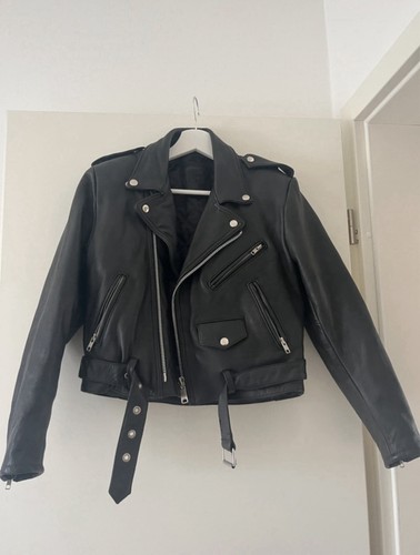 Louis leder bikerjacke schwarz - louis,