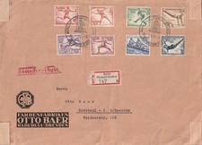 Dt.Reich, Reco Brief Olympia Satz 1936 nach Radebeul