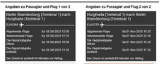2 Flugtickets Herbstferien