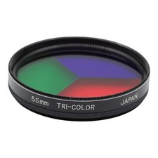 Filter 55mm Tri-Color Farbfilter Rot Blau Grün 