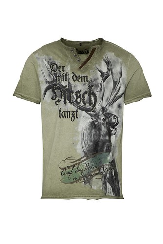 Trachten shirt mit - mit, druck
