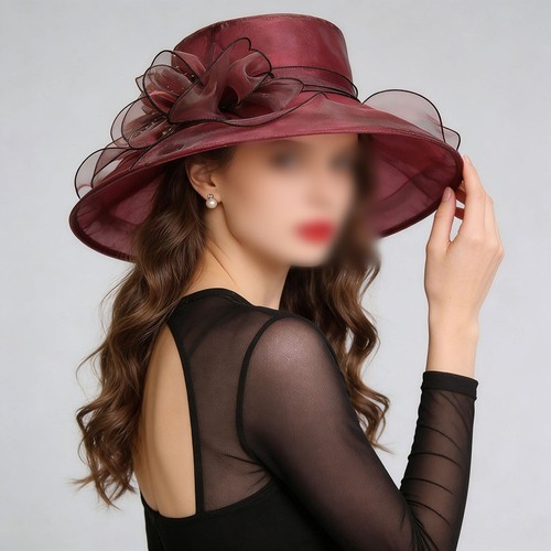 Organza fascinator hut - fascinator,