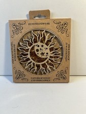 Naturbernstein und Birkenholz Sonnenfänger Magnet (C23.3)