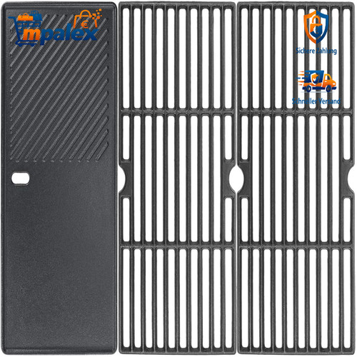 Gusseisen grillrost 43x63cm - grillrost,