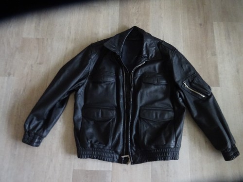 Original polizei lederjacke - original,