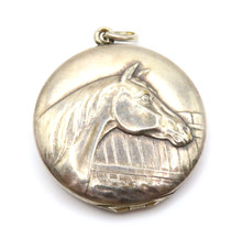 Jugendstil Medaillon Pferde