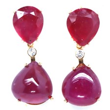 925 Sterling Silber Rot Rubin