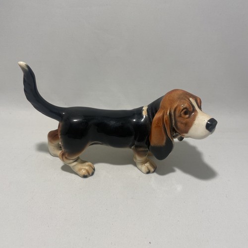 Goebel porzellanfigur basset - goebel, porzellanfigur: