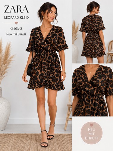 Kleid leokleid leoprint - kleid,