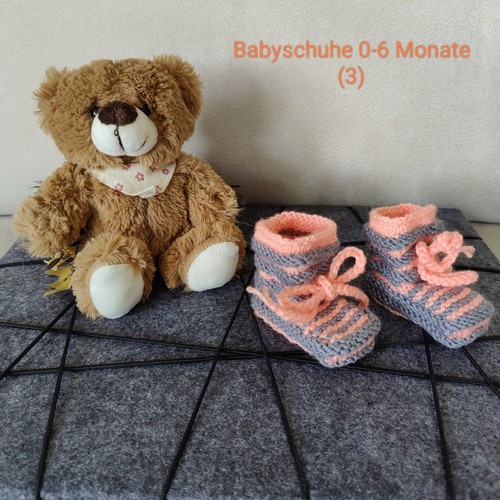 Babyschuhe handgestrickt 6 - babyschuhe,