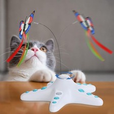 Interaktives Katzenspielzeug Schmetterling Elektrisch Spaß Spielzeug Geschenk