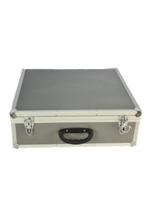 Transport Koffer Hellgrau Holz