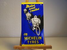 Michelin Tyres Vintage Reklame Schild  Emaile