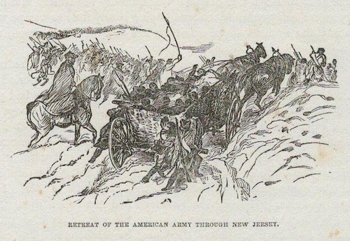 Retreat the american army - american,