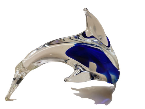Glas delphin 15cm - glas, 10,5cm
