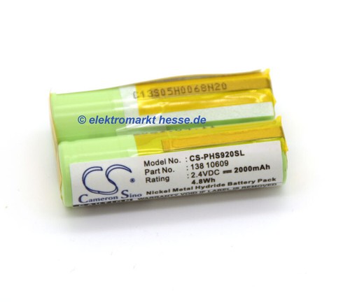 2000mah mh rasierer - 2,4v-2000mah, ni-mh