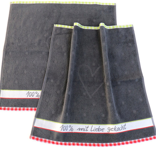 Handtücher 100 liebe - 2x,