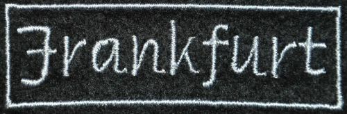 Frankfurt aufnäher gestickt - aufnäher,
