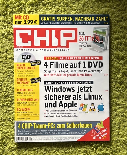 Chip computerzeitschrift heft - computerzeitschrift,