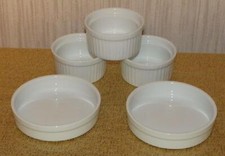 5 Stück Keramik-Schälchen für Creme Brulee * Souflet * Panna Cotta oder anderes