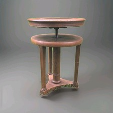 Klavier - Hocker drehbar Eiche mit Leder,  um 1930 vom feinsten! 