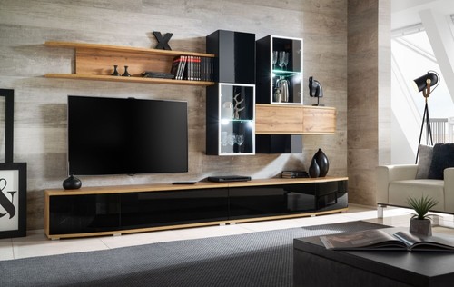 Anbauwand luxus wohnwand - luxus,