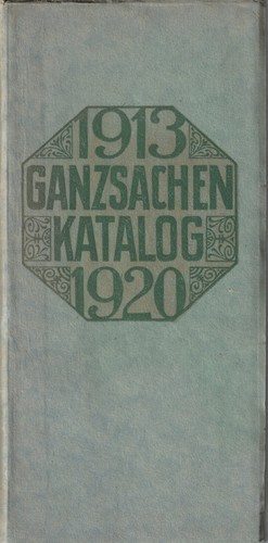 Weltkatalog der bildganzsachen - der,