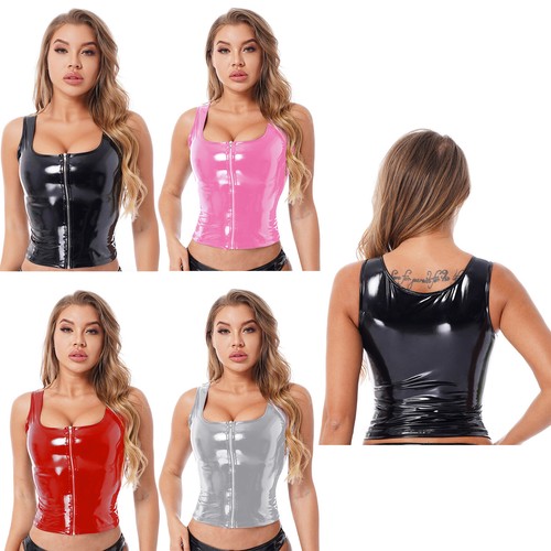 Damen wetlook crop - wetlook, top