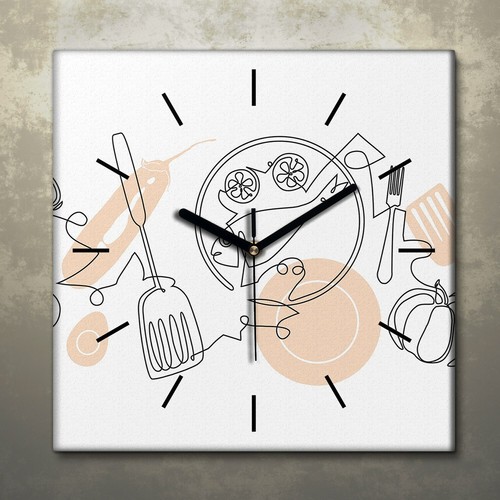 Wohnzimmer bild leinwand uhr - wohnzimmer-bild,