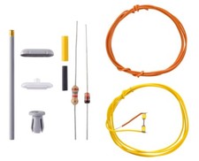 Viessmann N 6626 Bausatz Bahnsteigleuchte, LED weiß