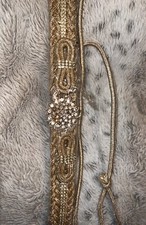 Marokkanischer Gürtel Gold Strass mdama takschita Kaftan