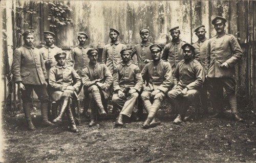 Foto deutsche soldaten in - ak,