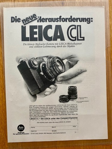 Leica die neue - leica, cl