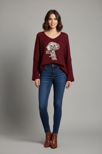 Strickpullover vorne kurz - strickpullover,